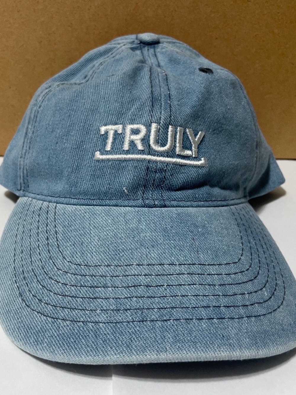 Brand New Truly Hard Seltzer Blue Denim Dad Hat Baseball Cap NWOT